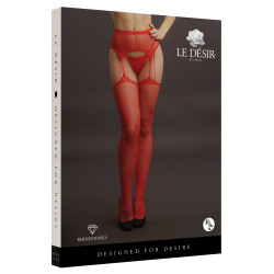 Le Désir Collant effet porte-jarretelles avec strass Lana - Rouge